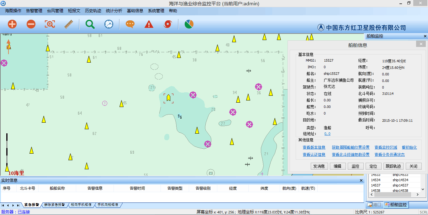 船舶信息面板