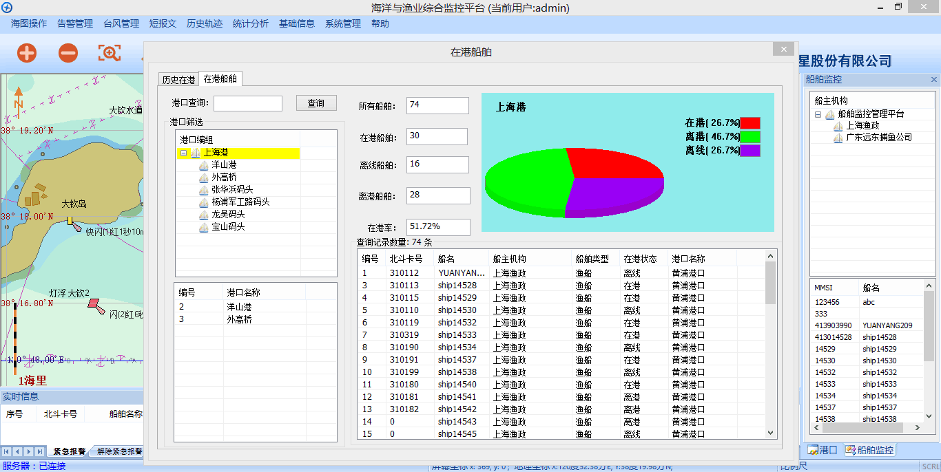 船舶管理界面